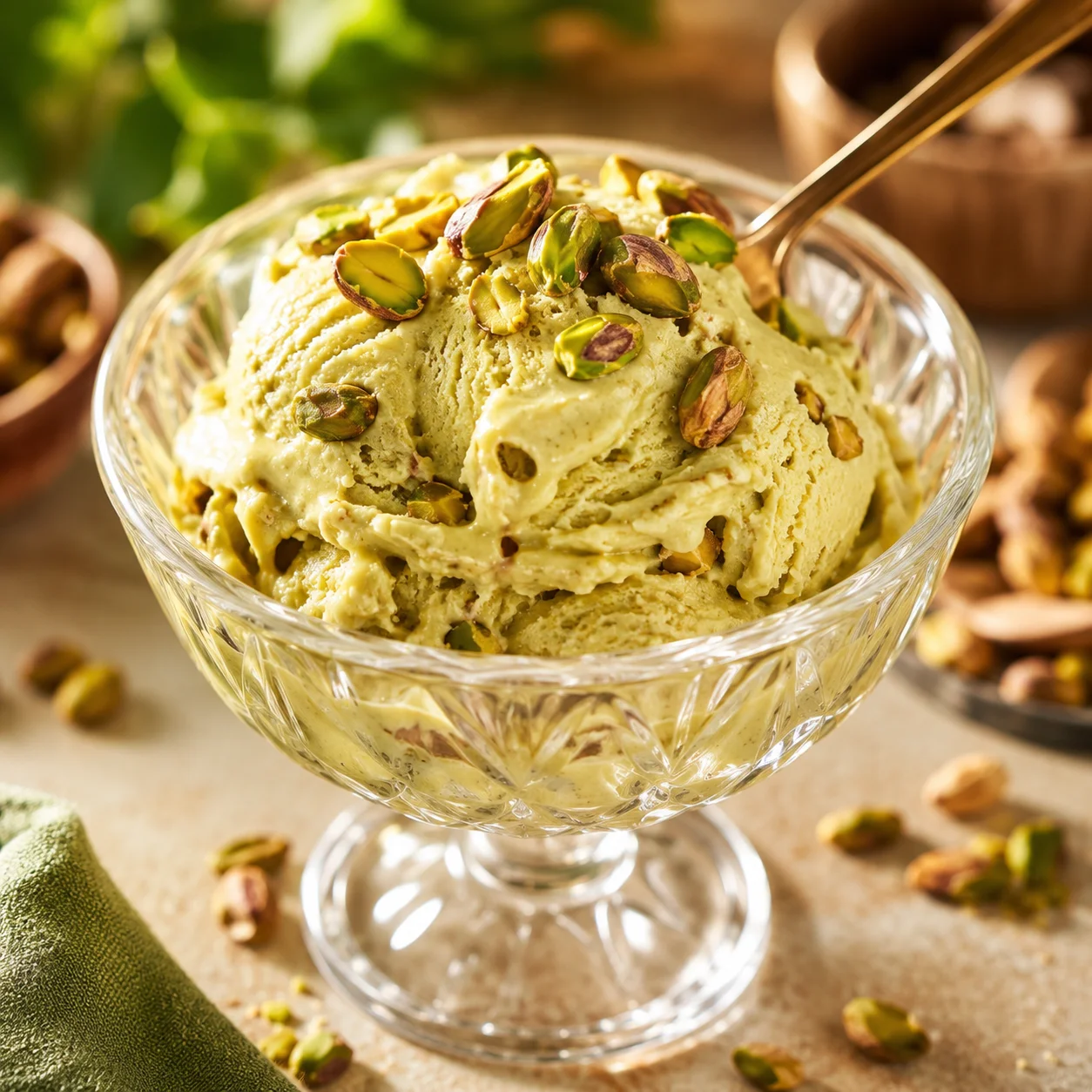 Gelato cremoso feito em casa
